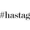 Vlastní #HashTag - samolepka na auto - font Modern No. 20