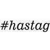 Vlastní #HashTag - samolepka na auto - font News701 BT