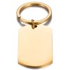 Klíčenka zlaté barvy s možností rytí vlastního textu
