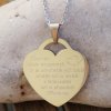 Gravírovaný přívěsek ve tvaru srdce z nerezové oceli