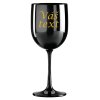 Nerozbitná sklenice na víno černá 45 cl s vlastním textem 1