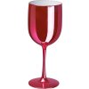 Nerozbitná růžová lesklá sklenice na víno Dolce – 450 ml s vlastním logem