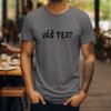 Pánské bavlněné tričko s vlastním textem na hrudi s potiskem na zakázku.