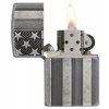 Zapalovač Zippo U.S.FLAG ARMOR ANT.SLV. 27119