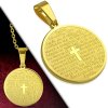 Přívěsek medailonek zlatý chirurgická ocel PCR793