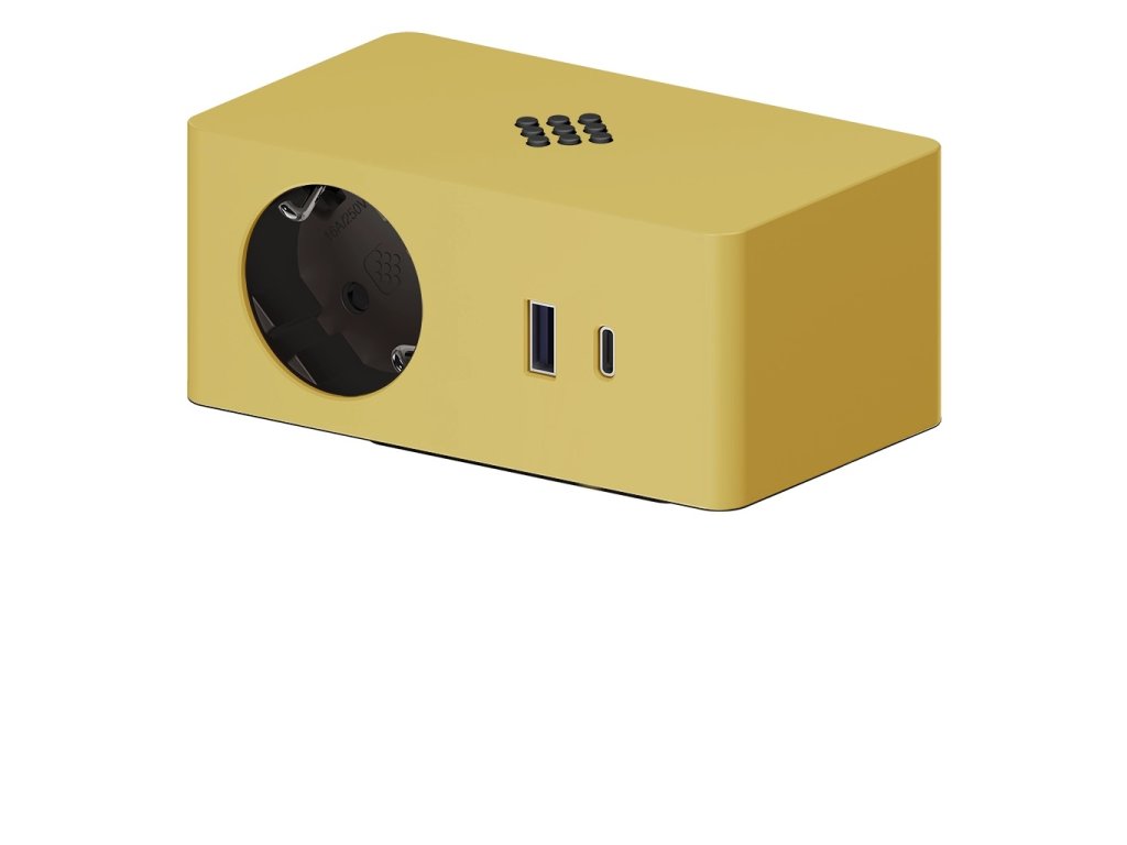 versaq 1 presa schuko giallo wireless usb tipo a usb tipo c