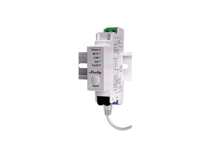 SHELLY PRO EM-50 Einphasiger Stromzähler mit integriertem Schalter für DIN-Schiene, LAN, WiFi, Bluetooth