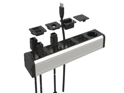 ASA 56001000029 Keystone-Modul VERSAPRO CAT6A FTP, schwarz