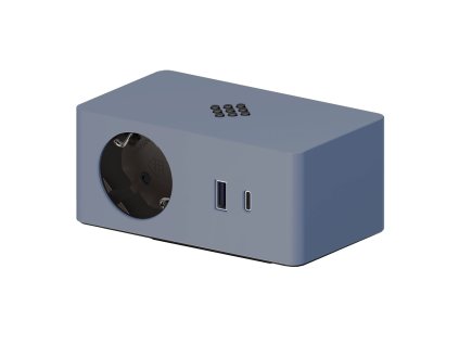 versaq 1 presa schuko blu wireless usb tipo a usb tipo c