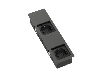 versahit mono combi 2 prese schuko peltro aperto