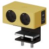 versaq 2 prese schuko giallo staffa nera usb tipo a usb tipo c