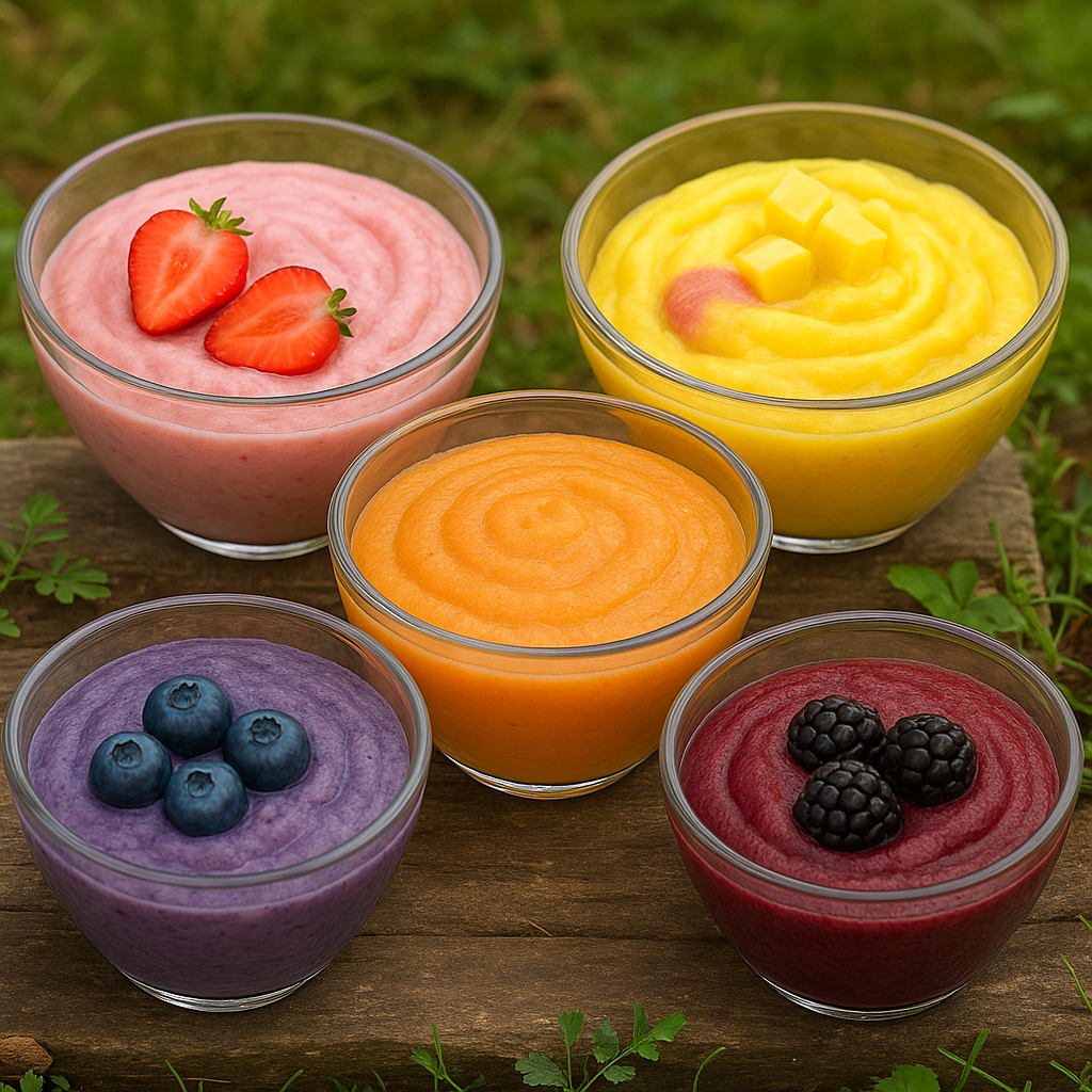 🍓 5 jednoduchých ovocných pyré z mraženého ovoce