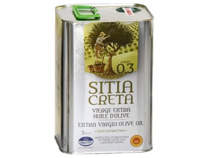 Extra panenský olivový olej Sitia 0,3% P.D.O. 3L