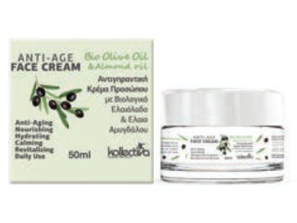 obličejový krém antiage olivový a mandlový olej 50ml