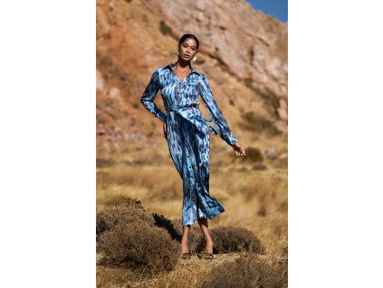 Maxi šaty s potiskem