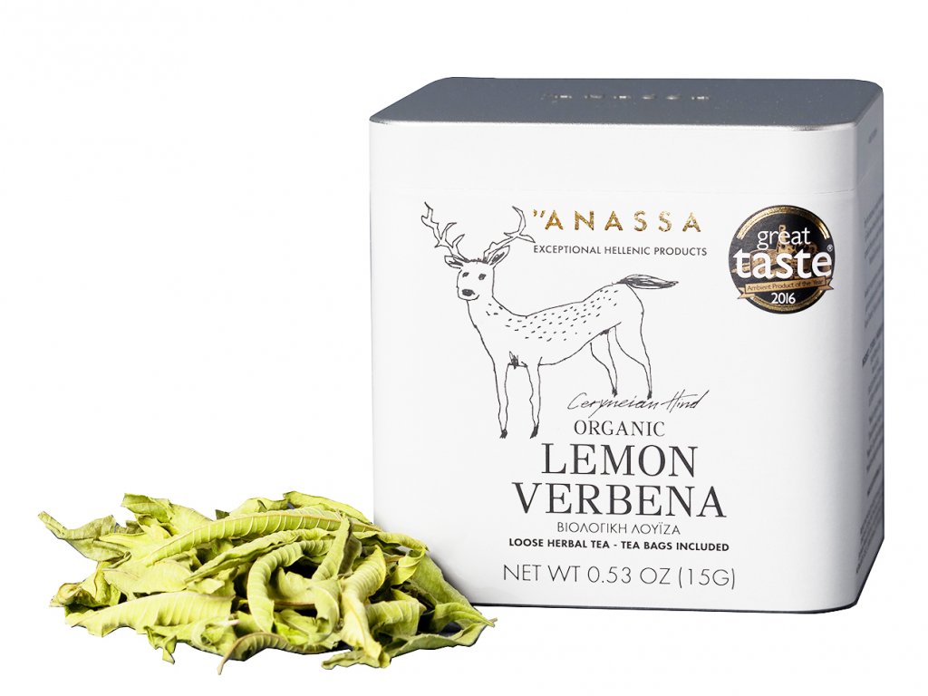 Anassa Lemon Verbena čaj v plechovce GreekMarket