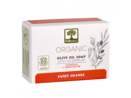 BIOselect organicke olivove mydlo sladky pomeranc GreekMarket