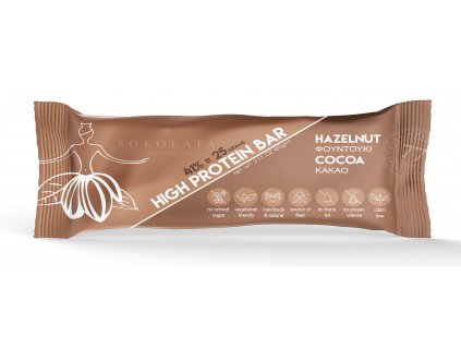 Sokolata Agapitos proteinova tycinka s liskovymi orisky a kakaem Greekmarket