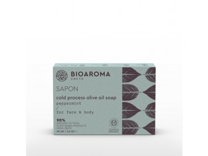 SAPON BIO olivové mýdlo s mátou 90g BioAroma