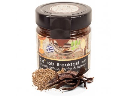 KA+ROB zdravá snídaně s tahini, karobovým sirupem a medem 250g BioAroma