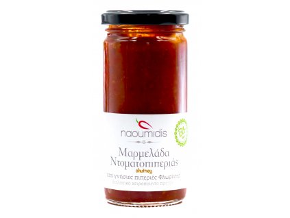 Naoumides BIO chutney z florina paprik a rajčat s česnekem GreekMarket