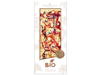 Agapitos BIO bila cokolada s kvetinami GreekMarket