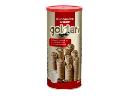 Golden Treats trubicky s kremem cappuccino 135g GreekMarket