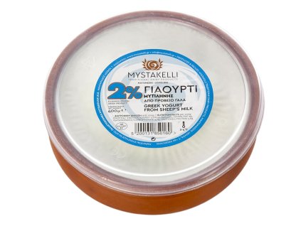 Jogurt nizkotucny z ostrova Lesbos z ovciho mléka v hlinene nadobe 400g GreekMarket