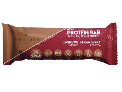 Agapitos proteinova tycinka s kesu, jahodami a kakaem slazena medem Greek Market