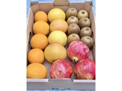 Bedynka mix ovoce pomerance, grepy, kiwi a granatova jablka z Recka GreekMarket