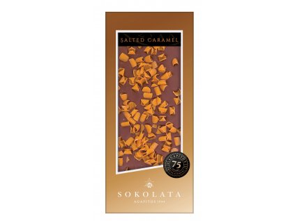 Mlecna cokolada se slanym karamelem Sokolata Agapitos Greek Market