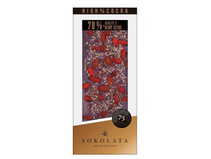 70% horka cokolada s goji a seminky Agapitos Greek Market