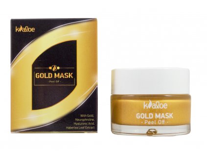 Kaloe cistici maska na oblicej GOLD s vytazkem z Aloe vera baleni 50ml