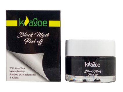 Kaloe cistici maska na oblicej BLACK s vytazkem z Aloe vera 50ml