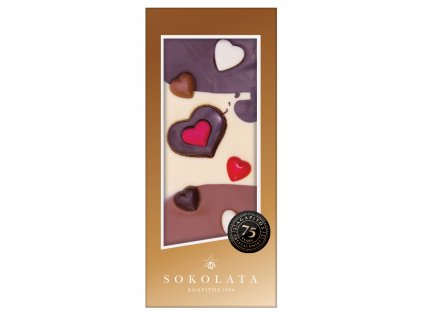 Mlecna horka a bila cokolada LOVE Sokolata Agapitos Greek Market