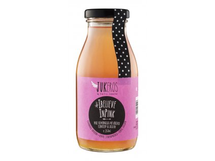 Domaci zázvorová limonada s ibiskem bez cukru Jukeros Greek Market