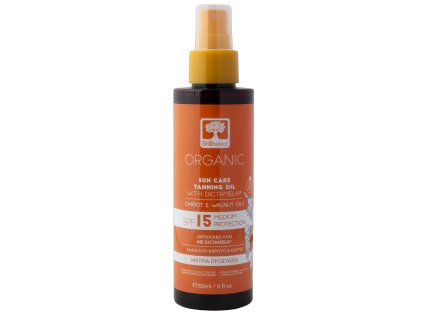 Opalovací olej se střední ochranou SPF 15 150ml BIOselect