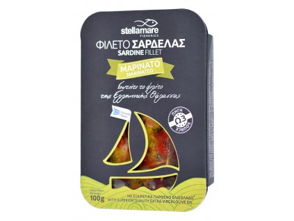 StellaMare marinovane sardinky se zeleninkou a extra panenskym olivovym olejem GreekMarket