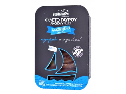 StellaMare solené ancovicky v extra panenskem olivovem oleji GreekMarket