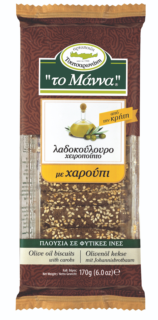 Karobové sušenky se sezamem 170g TO MANNA