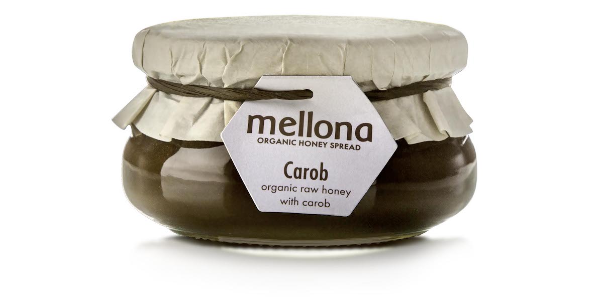 BIO raw med s karobem 250g MELLONA