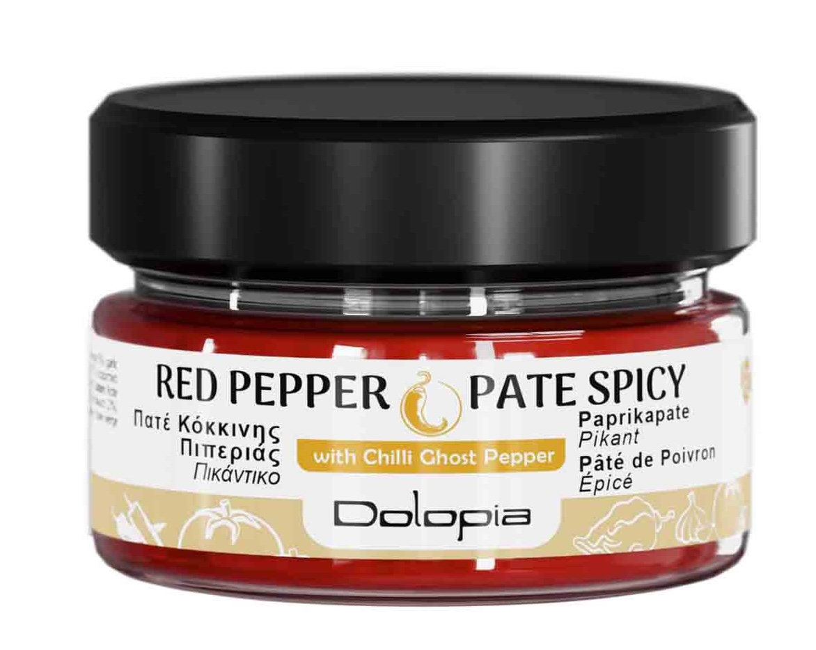 Pikantní pomazánka z červených florina paprik s chilli Ghost Pepper Jolokia 150g DOLOPIA