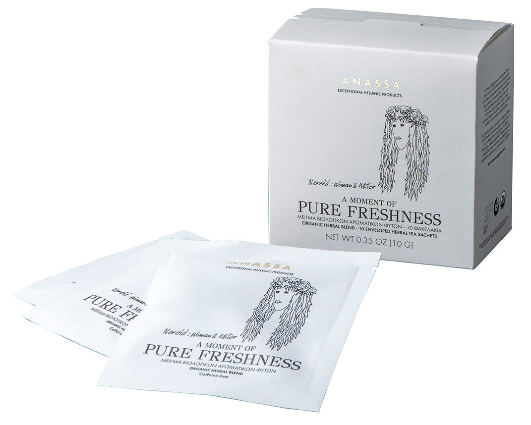 BIO bylinkový čaj PURE FRESHNESS v sáčcích 10g ANASSA