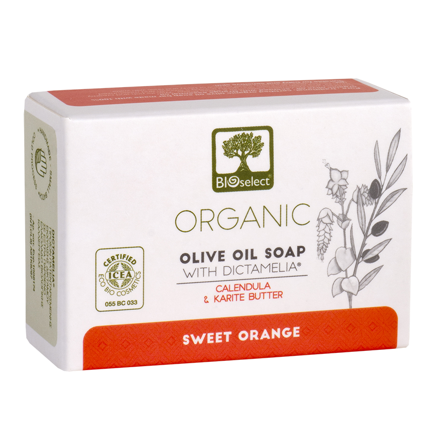 BIO olivové mýdlo SLADKÝ POMERANČ s diktamem 80g BIOselect®