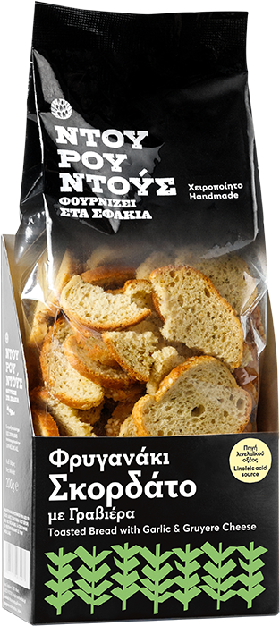 Krétské suchary se sýrem Graviera ze Sfakie 150g NTOUROUNTOUS