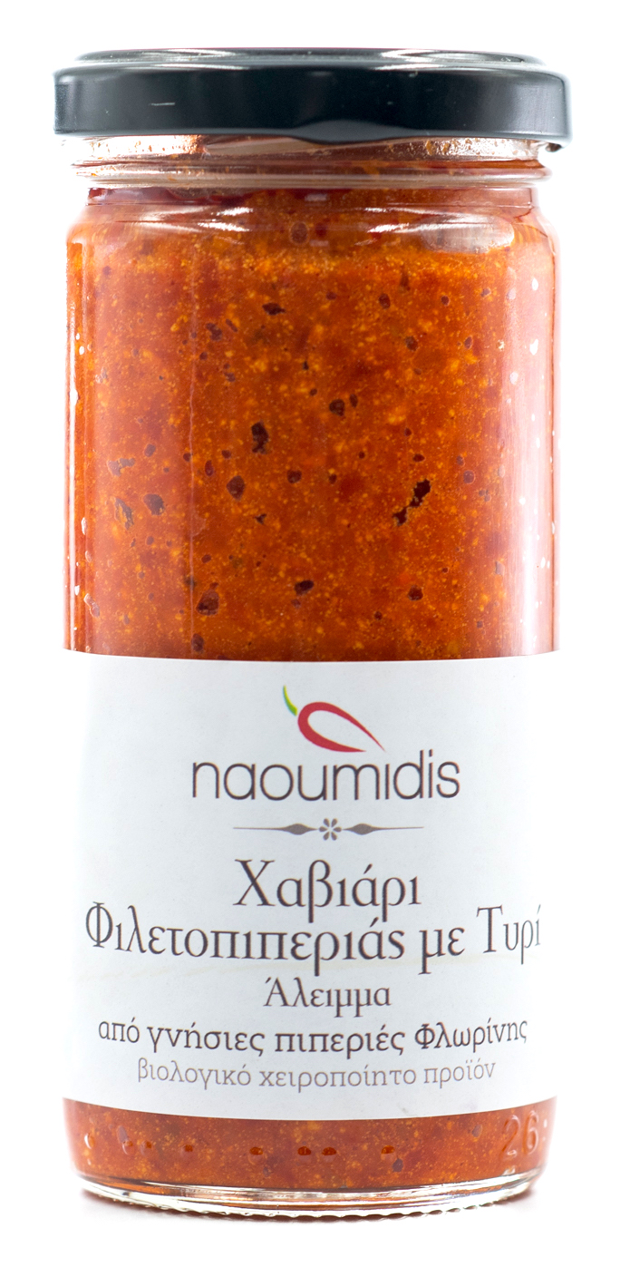 Filetopiperia - kaviár z červených BIO florina paprik se sýrem feta 260g NAOUMIDES