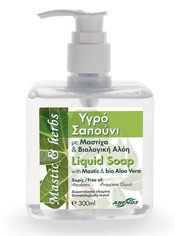Tekuté mýdlo s mastichou a BIO Aloe Vera 300ml ANEMOS