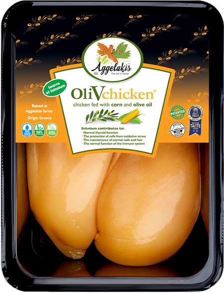 OliVchicken kuřecí prsní řízky z řeckého ostrova Evia AGGELAKIS váha: 700g