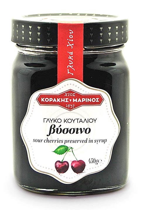 Višně z Chiosu v sirupu 450g KORAKIS - MARINOS