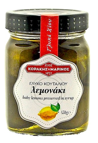 Malé citróny z Chiosu v sirupu 450g KORAKIS - MARINOS